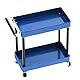 Werkzeugwagen-Set, Mini-2-stöckiger Werkzeug-Aufbewahrungswagen, Mobile Werkstatt, Garage, Reparatur, RC-Zubehör, Mobile Werkstatt, Garage, Reparatur mit Rädern (Blau)