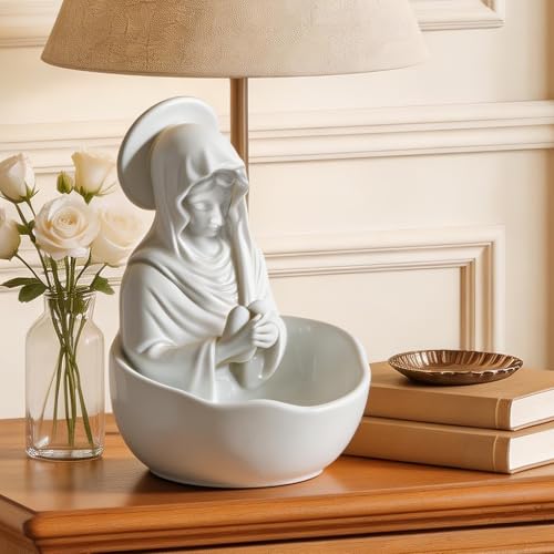 Estatua de la Virgen María 13 cm resina miniatura 7