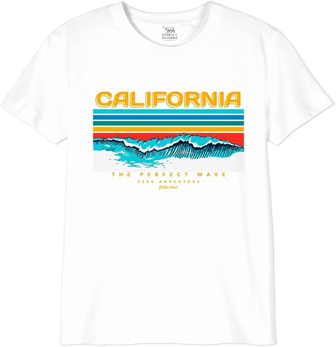 REPUBLIC OF CALIFORNIA Merepczts120 T-shirt homme style décontracté