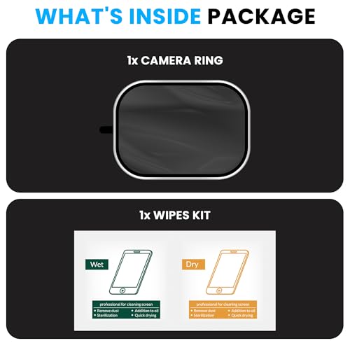 Image of FIRST MART Silver Camera Ring Guard Protector for Oppo F33 | Tempered Glass with Metal Alloy Rings, HD Clear, Scratch Resistant, Case-Friendly | Pack of 1