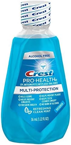 Crest Pro-Health Clean Mint Multi-Protection Mouthwash (Mouthrinse), Travel Size 1.2 oz (36 ml) - Pack of 12 - Image 3