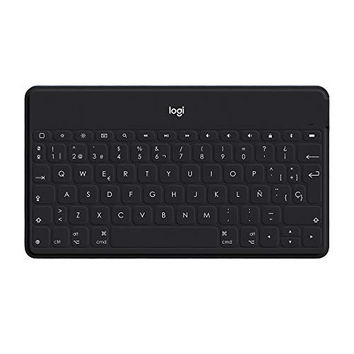 Logitech Keys-To-Go ワイヤレス Bluetooth キーボード iPhone、iPad、Apple TV 用、軽量、超ポータブル、スペイン語 QWERTY レイアウト、ブラック