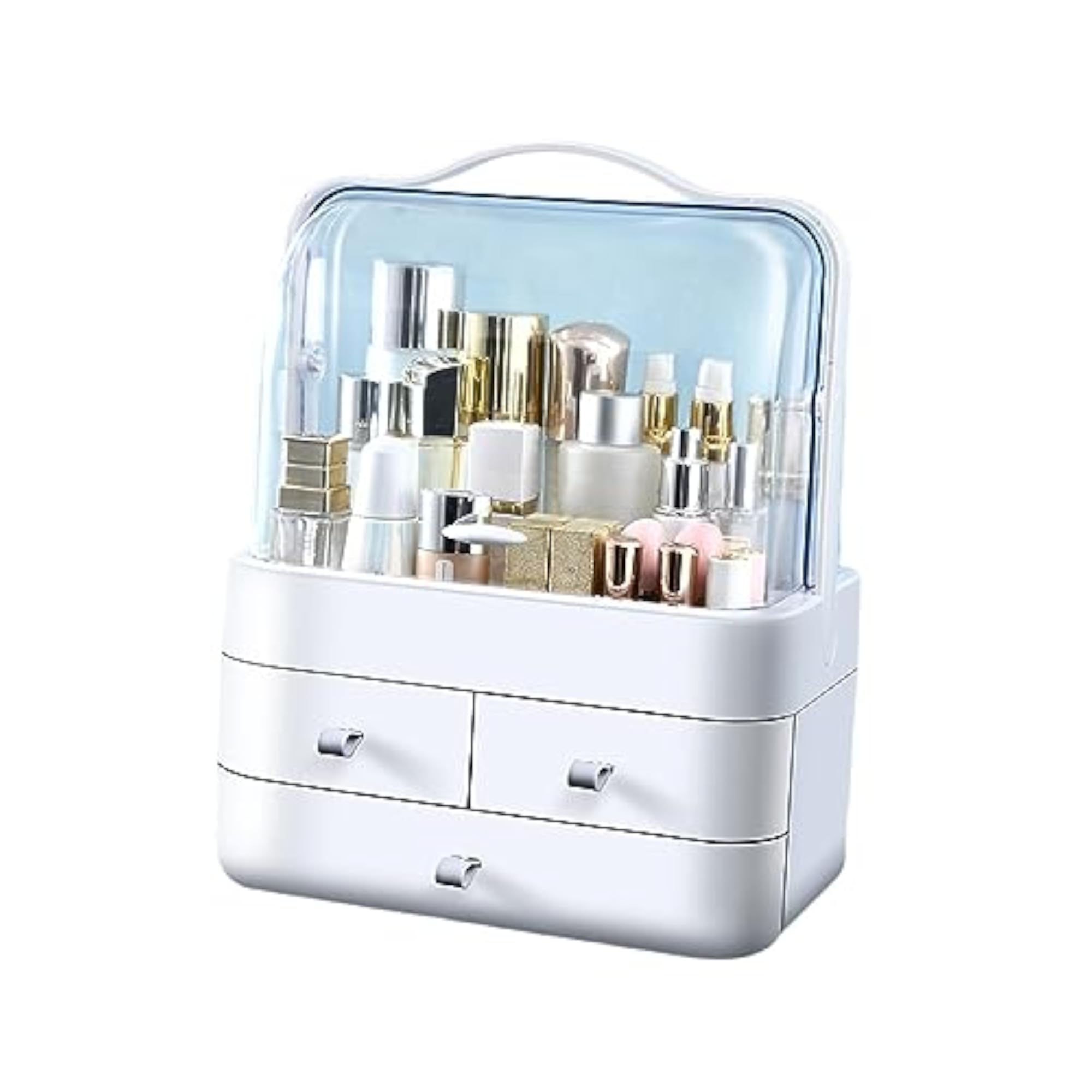 Dustproof Cosmetic Storage Unit for Vanity