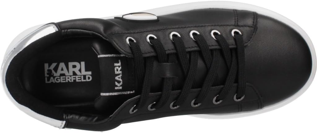 Karl Lagerfeld Women's Kapri Casual Trainers Sneakers Black 8 US - Image 7