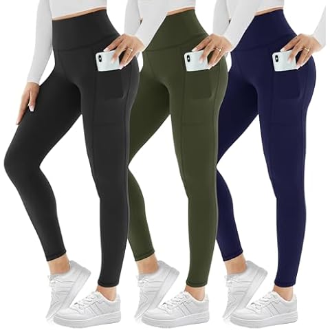 AMIYOYO 3 Pack Leggings for Women Cover
