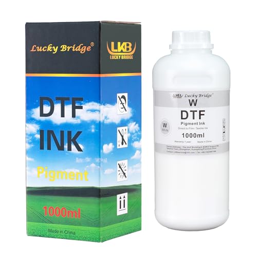 Encre DTF pigmentée blanche 1L pour résoudre les problèmes de craquelure