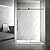 Sunrosa 60" W x 76" H Frameless Shower Door, Sliding Shower Door with Soft Close System, Glass Shower Door with 3/8" (10 mm) Clear SGCC Tempered Glass, Matte Black