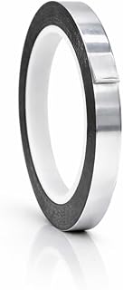 WOD MPFT2 Silver Metalized Polyester Mylar Film Tape with Acrylic Adhesive, 3/4 inch x 72 ft. Vibrant Mirror Silver Tape, Decor Tape for Detailing Accent Wall, Graphic Arts, Car and Boat Trim