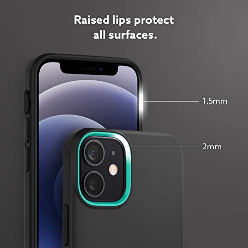 Image of CASEOLOGY Nano Pop Back Cover Case Compatible with iPhone 12 Mini (Thermoplastic Polyurethane and PC | Prune Charcoal)