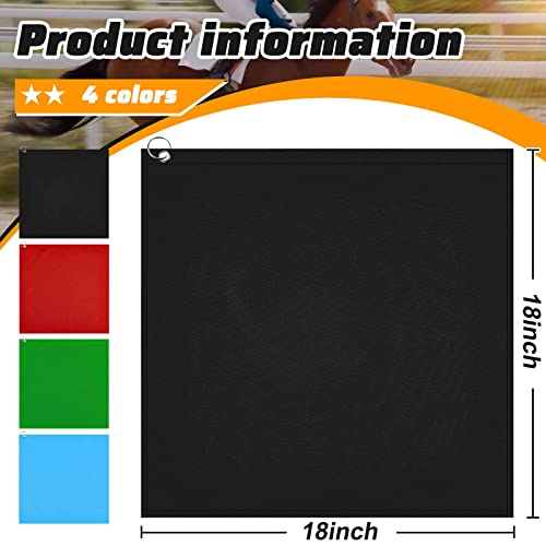 Equestrian Training Flag 4 Pieces Equestrian Training Equipment Equestrian Nylon Flag Without Flagpole #TOP1