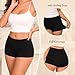 Briyat Damen Panties Boxershorts Boxer Shorts Women Underwear High Waist Boyshort Panties Cotton Unterwäsche Hot Pants Hipster Shorts Schwarz M