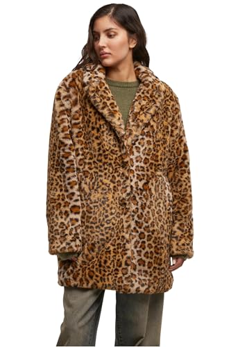 Manteau léopard Urban Classics en fausse fourrure pour vos sorties