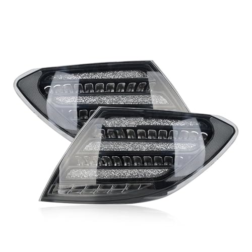 Feu arrière LED Benz W204 résoudre problème éclairage lentille fumée paire