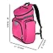 Vaveren Basketball Soccer Backpack Gym Bag Travel Bag with Separate Ball & Shoes Holder for Men Wear Resistant Material Large Capacity Softball Bag, Rose Red