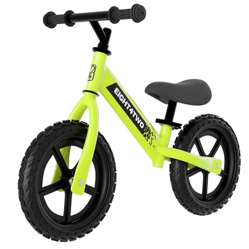 EIGHT4TWO Bicicleta sin Pedales para niño 2, 3, 4 y 5 años - Bici sin Pedales Ideal para Equilibrio - Juguetes para niños de 2, 3, 4 y 5 años. (Amarillo)