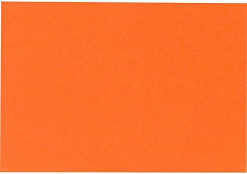 LUXPaper A9 Flat Cards | 5 1/2" x 8 1/2" | Mandarin Orange | 100lb. Cover | 250 Qty