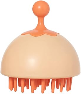 Escova de massageador para massageador de couro cabeludo Escova de limpeza de cabelo Escova de lavagem de cabelo Escova esfoliante para caspa Esfoliante de cabeça para todos os tipos de cabelo de Massageador de couro cabeludo,Escova de xampu,Escova de couro cabeludo,Esfregão de cabelo,Lavagem de Cabelo Orange
