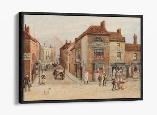 Tableau George Warren Blackham Birmingham toile cadre flottant noir 76x50 cm