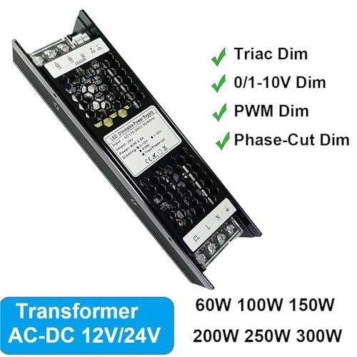 Transformateur LED 12V dimmable 100W pour supprimer le scintillement des ampoules - 4
