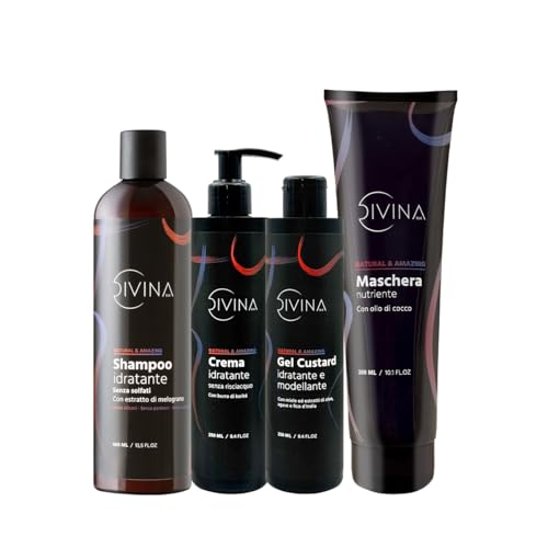 Kit definición hidratante para cabello ondulado, rizado, súper rizado, afro Natural&Amazing de DIVINA BLK