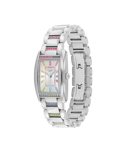 Image of Coach Reese Women's Watch - 2H Quartz Tank Watch with Crystal-Set Link Bracelet - Water Resistant 3 ATM /30 Meters - Gift for Her - Premium Fashion Timepiece for Every Occasion - 24mm