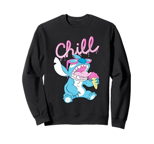 Disney Lilo and Stitch Neon Ice Cream Chill Drip Sudadera