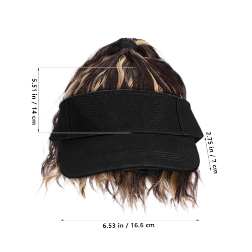 Postiche queue de cheval pour masquer les cheveux fins avec casquette - 2