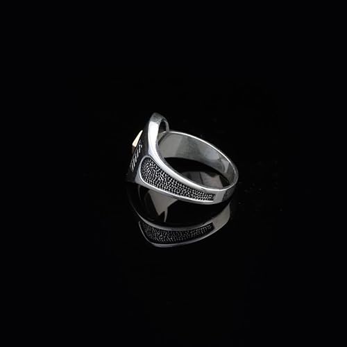Miniatura 5 de Sterling Silver Fidget Ring Men, Screw Ring Men, Fidget Spinner Ring, Unique Ring, Biker Ring, Anniversary, Memorial (12)