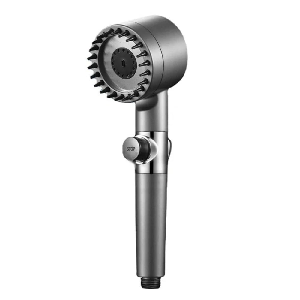 Pommeau de douche réglable 3 modes avec brosse nettoyante et filtre de robinet