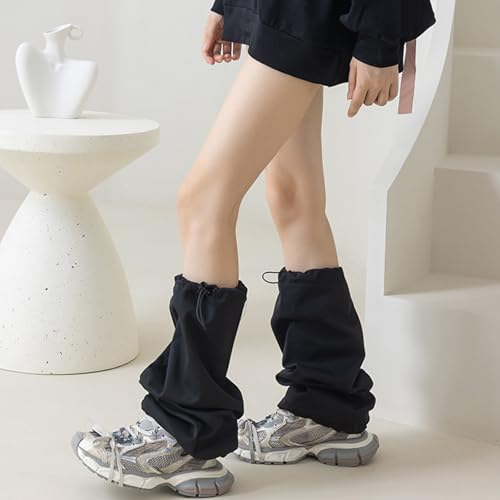 Guêtres mollet amples japonaises esthétique punk cargo avec cordon de serrage