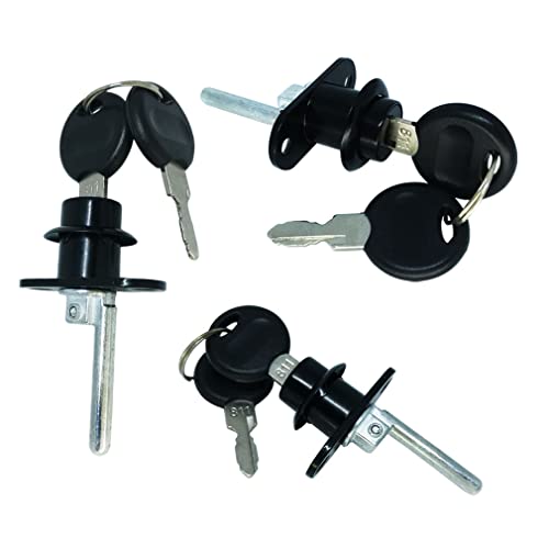 Corgre 2 Pack 16Mm Zinc Alloy File Cabinet Lock Drawer Lock Cabinet Lock For Desktop Computer Desk Writing Desk Bookcase File Cabinet Drawer(Black) #TOP2