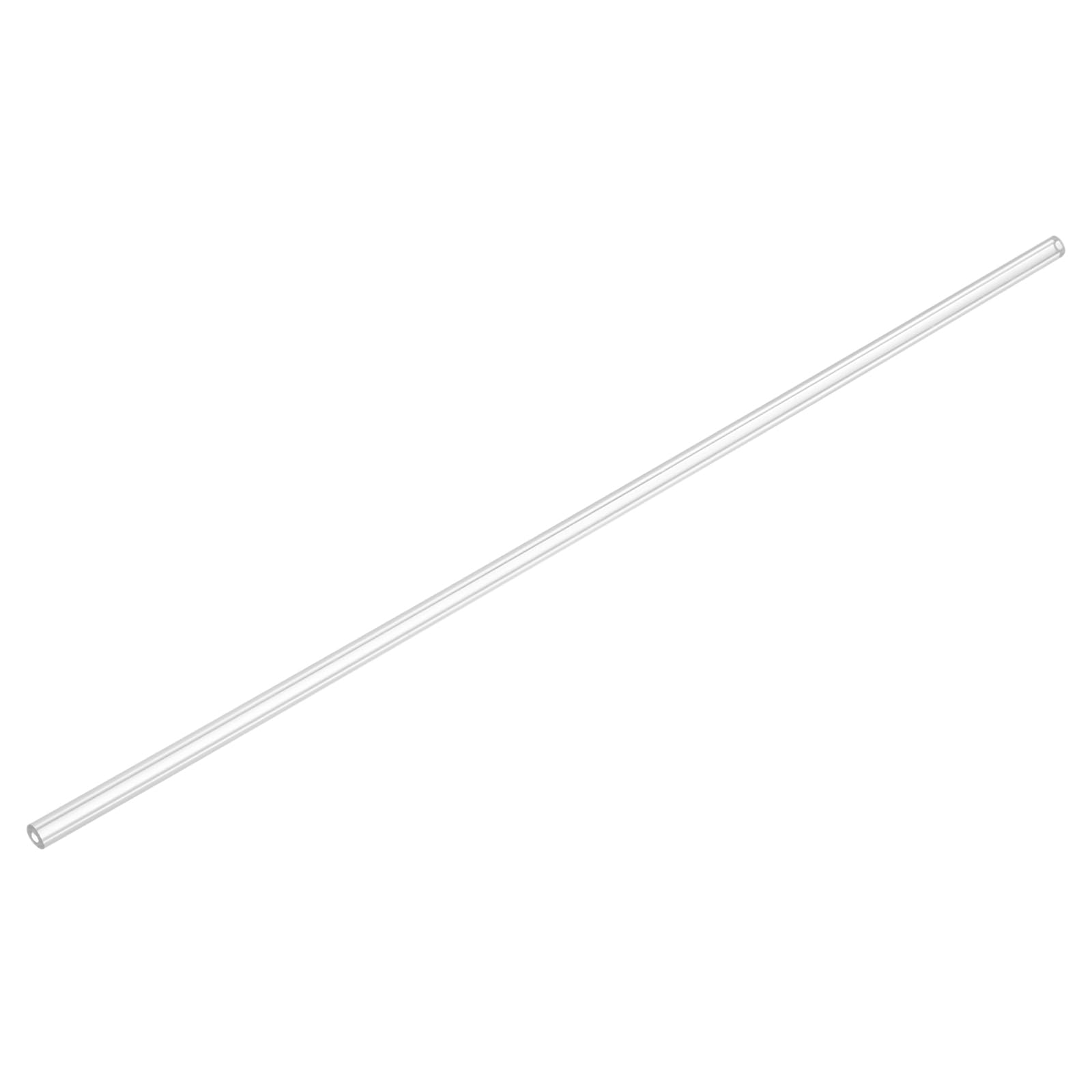 uxcell Clear Rigid Tubing 2mm(0.08") ID x 6mm(1/4") OD x 1Ft Length Round Plastic Polycarbonate Tube