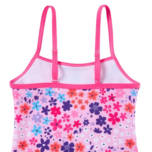 Image of Funnycokid Girls Swimsuit 3 Pieces Long Sleeve Rash Guard Set Tankini Bathing Suits Summer Kids Swimwear 3-10 Years