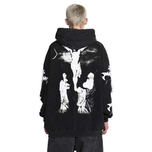 Lucky I See Ghosts Hoodie KY West Hoodie Men's Vintage Graphic Hip Hop Pullover Heavyweight Hoodies4