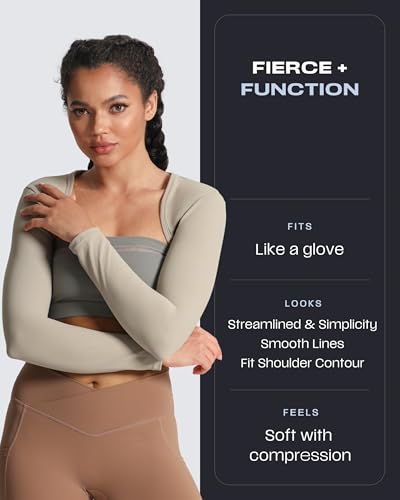 Image of Aoxjox Women's Lexi Lined Bolero Shrug | workout long sleeve,waist-defining cropped fit,open front cardigan,buttery soft fabric,layering,yoga,gym,daily wear
