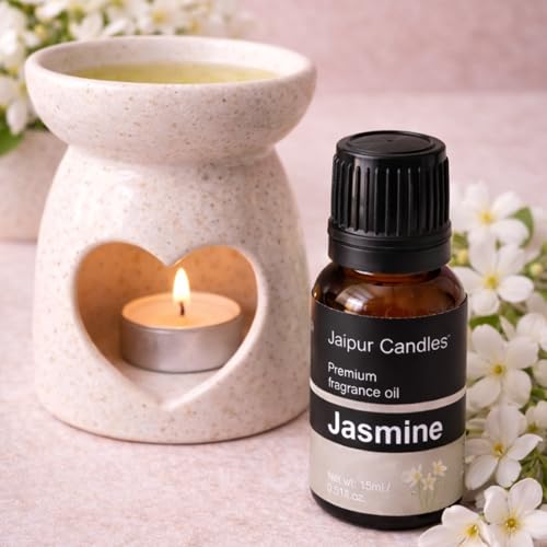 Image of Fragrance Oil | 15 ml | Aroma Oil for Home Fragrance | Best for Aromatherapy | Use in Diffusers, Candles, Air Fresheners (15ML, Jasmine)