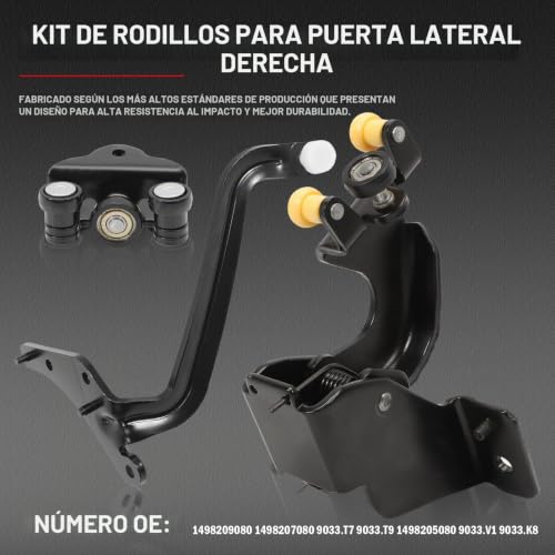 Kit de rodillos puerta lateral Expert Jumpy 2 Scudo 2007-2018 8