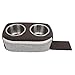 Pontoon Double Drink Holder , Secure Boat Cup Holders Portable Sturdy Wide Application with Stainless Steel Cup Holder for RV Yachet Boat Car (Brown)