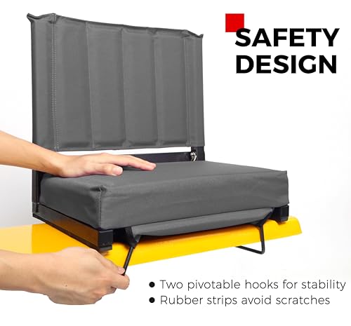 image for SPORT BEATS Stadium Seats with Back Support Bleacher Chairs with Back 
