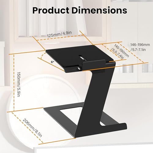 Support de haut-parleurs de bureau anti vibration pour éliminer les résonances de meuble
