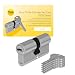 Yale Europrofil Zylinder 1000 PLUS Serie Zylinder mit Not- und Gefahrenfunktion 30/40mm Nickel matt...