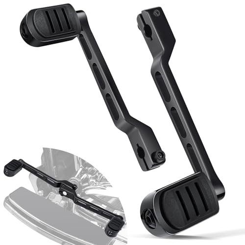 Benlari Heel Toe Shifter Pegs 304 Stainless Steel Shifter Lever Pegs Fit for Harley Touring Street Glide Road Glide Road King Electra Glide 1988-2024 FL Softail 1986-2017 Trike 2008-2024 Black
