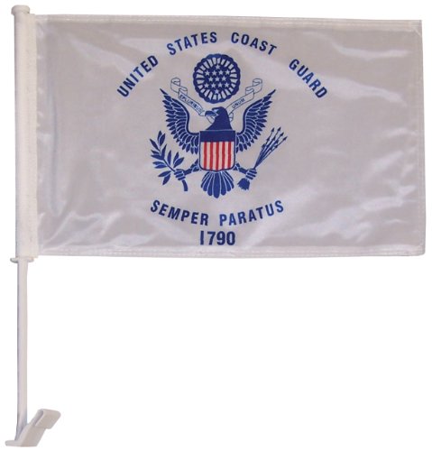 In the Breeze U.S. Coast Guard Car Flag