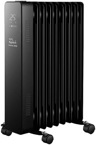 radiador de aceite, enermax 2020, digital, 9 elementos, 2000w, negro (sytech)