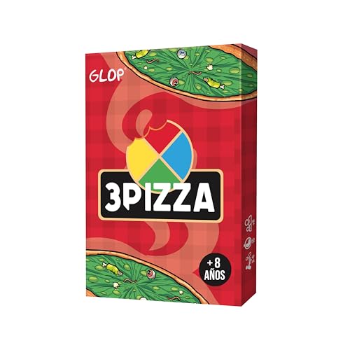 Glop 3Pizza, Juegos de Mesa Niños +8 años y Adultos, Juegos de...