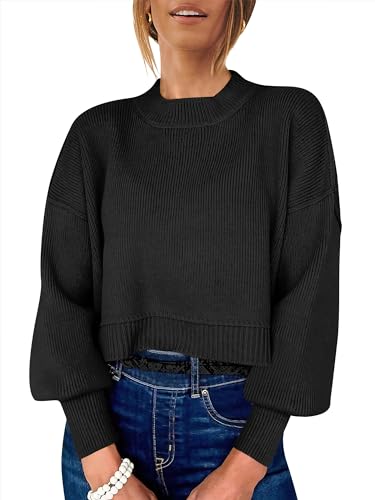ANRABESS Womens Cropped Sweaters Oversized...