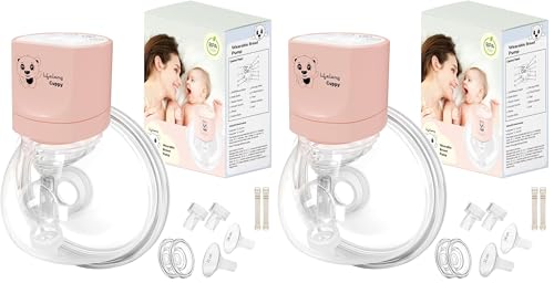 Image of Lifelong Cuppy Milk Wearable Breast Pump Electric for Feeding Mothers - Hands Free Breast Feeding Machine |Rechargeable| BPA free| 3 Modes 10 levels | 18, 21, 24 Flange Size| 1 Yr Warranty on Motor