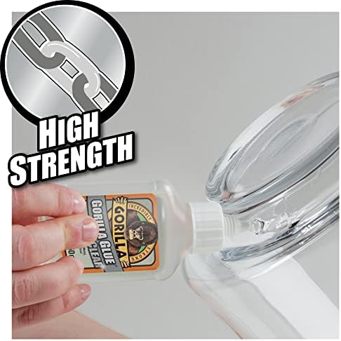 3M 7000116782 Super 77 Multi-Purpose Spray Adhesive  Quick-drying permanent spray glue for paper, fabric, plastic, metal, wood and more, 1x500 ml Bundle with Gorilla 1244002 Glue Crystal Clear 50ml