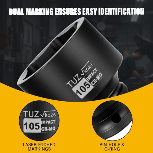 Image of 1 Inch Drive 105mm Standard Metric 6 Point CR-MO Impact Socket
