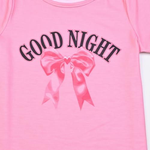 Image of Mirawise Girls 3 Pc Pajamas Sleepwear Cotton Pjs Clothes Set 4-13 Years